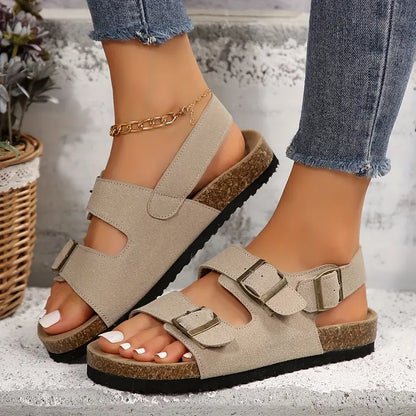 Alina™ | Sandales confort à bride arrière et double boucle