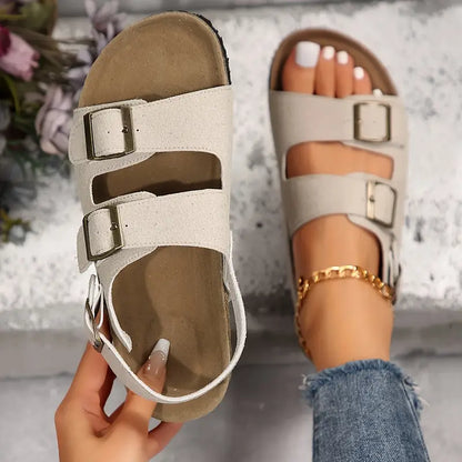 Alina™ | Sandales confort à bride arrière et double boucle
