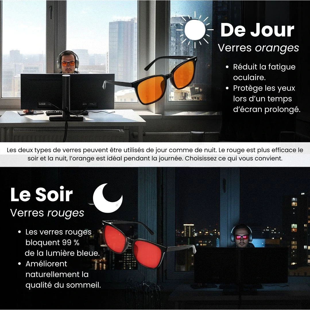 BlueVision™ – Lunettes contre la lumière bleue
