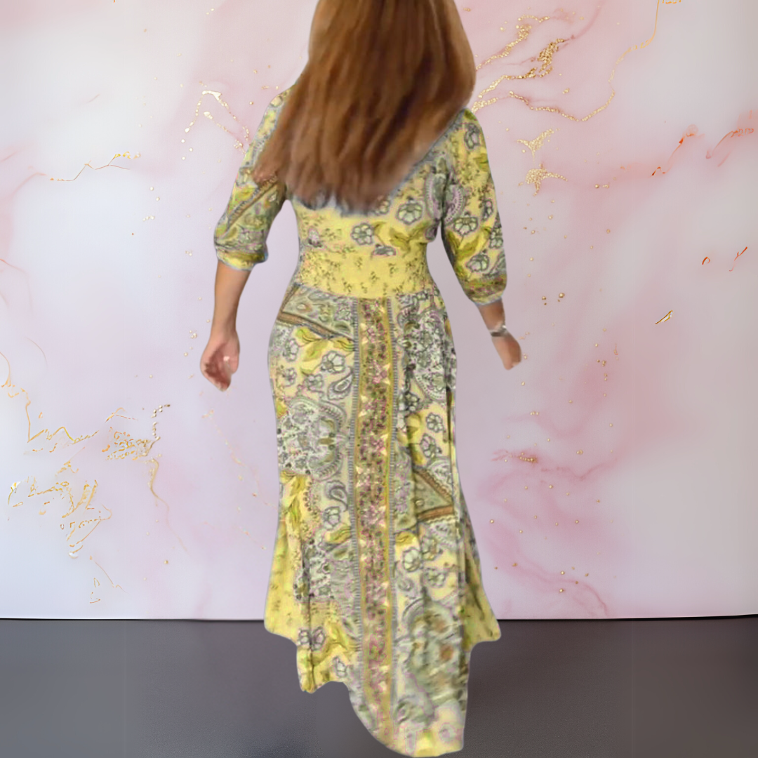 Isabella™ | Robe longue estivale à col V