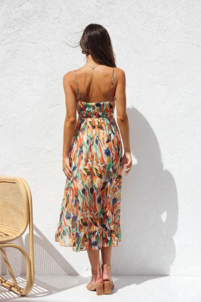 Viviana™  | Robe midi tendance aux couleurs vibrantes pour femme