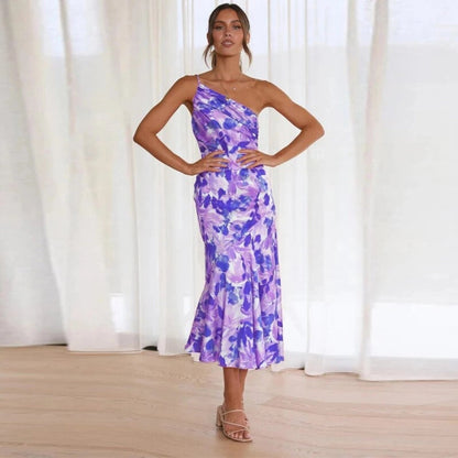 Sienna™ | Robe longue asymétrique à motif fleuri pour femme