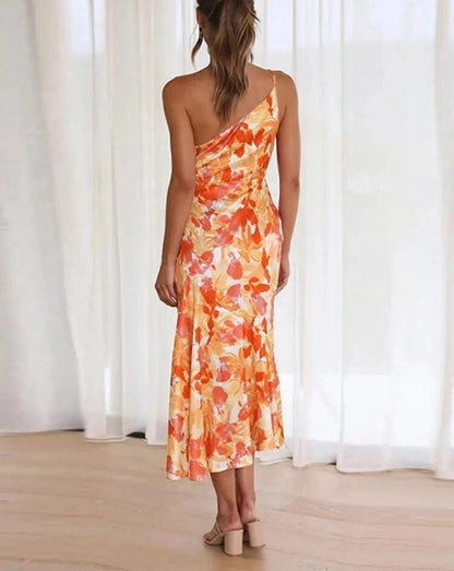 Sienna™ | Robe longue asymétrique à motif fleuri pour femme