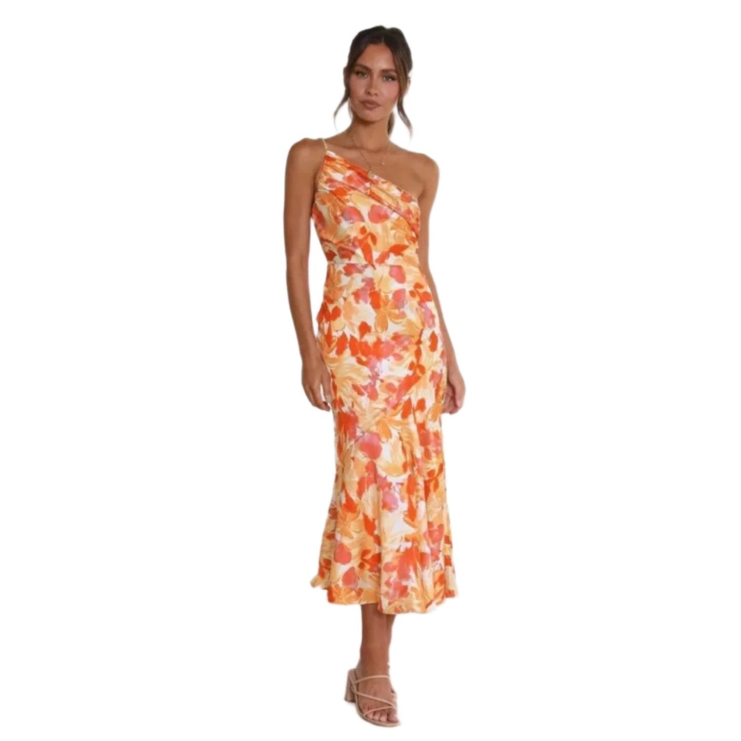 Sienna™ | Robe longue asymétrique à motif fleuri pour femme