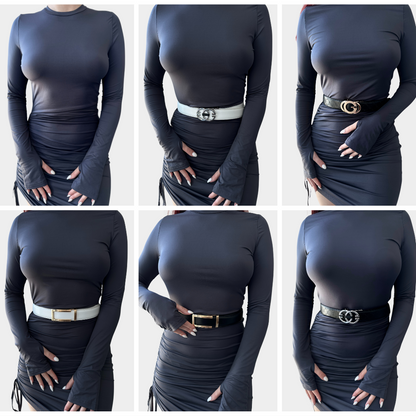 Vittoria™ | Ceinture automatique en cuir véritable pour femme