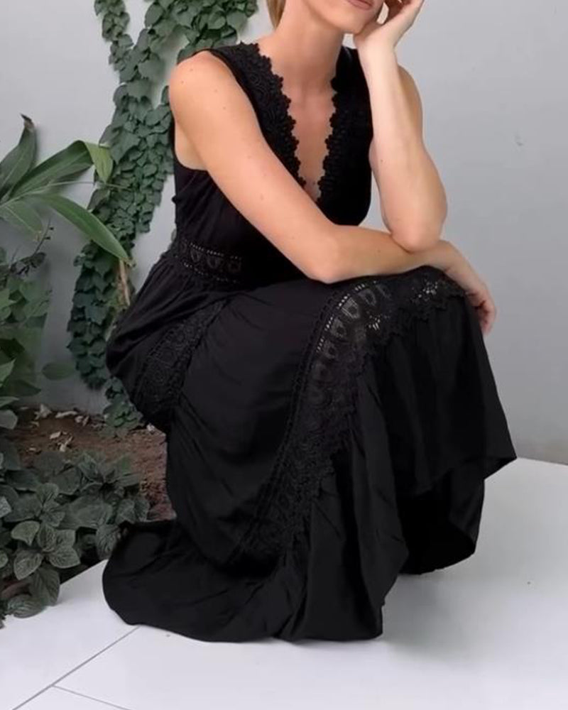 Nora™ | Robe élégante et classique avec décolleté en V profond