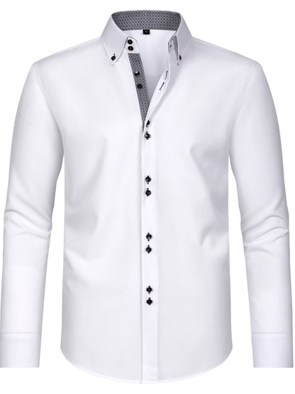 Gino™ – Chemise Homme avec boutonnière élégante
